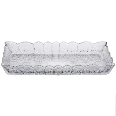 Блюдо для закусок YIWU Lirmartur 28.6x16.5x3 см Прозорий (HP-YH-26)