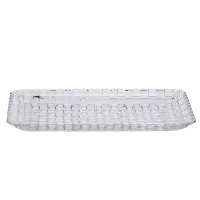 Блюдо для закусок YIWU 25x12.5x1.5 см Прозорий (HP-YH-33) Блюдо для закусок YIWU 25x12.5x1.5 см Прозорий (HP-YH-33)