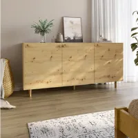 Комод Lion Хьюге-5 158.5x39x77 см Дуб Артизан (LION-041106)