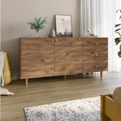 Комод Lion Хьюге-5 158.5x39x77 см Дуб Ливорно (LION-041107) Комод Lion Хьюге-5 158.5x39x77 см Дуб Ливорно (LION-041107)