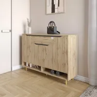 Тумба для взуття Lion Салліван Тумба-2 120x33x83 см Дуб Аппалачі (LION-041122) Тумба для взуття Lion Салліван Тумба-2 120x33x83 см Дуб Аппалачі (LION-041122)