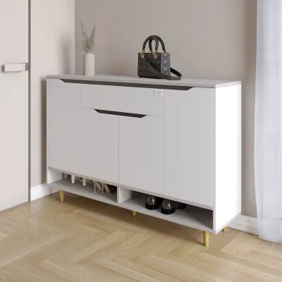 Тумба для взуття Lion Салліван Тумба-2 120x33x83 см Німфея Альба/Кашемір (LION-041136)