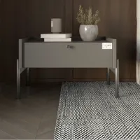 Тумба приліжкова Lion Wood 31.5x50 см Антрацит (LION-041305) Тумба приліжкова Lion Wood 31.5x50 см Антрацит (LION-041305)