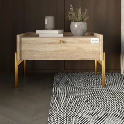 Тумба прикроватная Lion Wood 31.5x50 см Дуб Сонома (LION-041320)