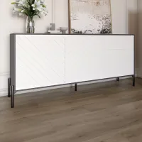 Комод Lion Амарант 158.5x39x77 см Антрацит/Білий (LION-041902)