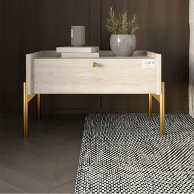 Тумба прикроватная Lion Wood 50x40x31.5 см Самоа Дымчатый (LION-041330) Тумба прикроватная Lion Wood 50x40x31.5 см Самоа Дымчатый (LION-041330)
