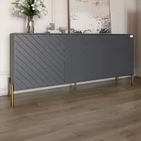 Комод Lion Амарант 158.5x39x77 см Антрацит/Графітовий (LION-041933) Комод Lion Амарант 158.5x39x77 см Антрацит/Графітовий (LION-041933)