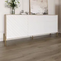 Комод Lion Амарант 158.5x39x77 см Дуб Сонома/Білий (LION-041951) Комод Lion Амарант 158.5x39x77 см Дуб Сонома/Білий (LION-041951)