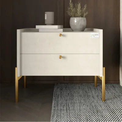 Тумба прикроватная Lion Wood 50x40x44 см Бетон (LION-041338) Тумба прикроватная Lion Wood 50x40x44 см Бетон (LION-041338)