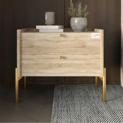 Тумба прикроватная Lion Wood 50x40x44 см Дуб Сонома (LION-041351) Тумба прикроватная Lion Wood 50x40x44 см Дуб Сонома (LION-041351)