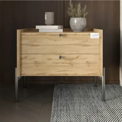 Тумба прикроватная Lion Wood 50x40x44 см Дуб Аппалачи (LION-041346)