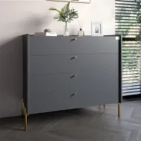 Комод Lion Wood 100x45x90 см Антрацит (LION-042957) Комод Lion Wood 100x45x90 см Антрацит (LION-042957)