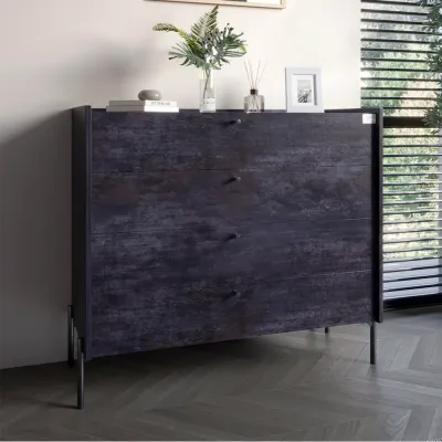 Комод Lion Wood 100x45x90 см Бетон темный (LION-042975)