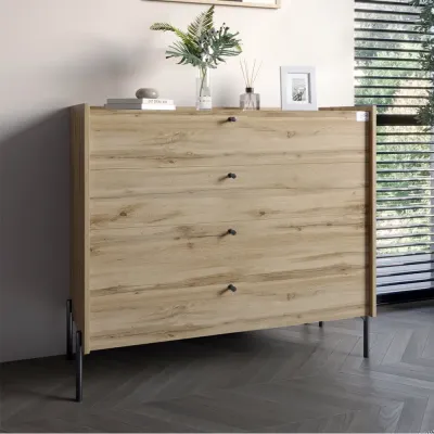 Комод Lion Wood 100x45x90 см Дуб Аппалачі (LION-042977)