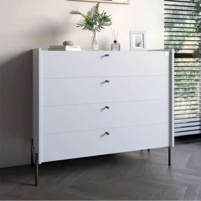 Комод Lion Wood 100x45x90 см Нимфея Альба (LION-042983)