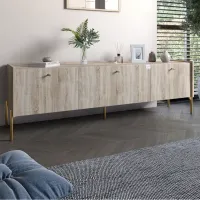 Тумба Lion Wood 160x40x65 см Дуб Сонома (LION-042994)