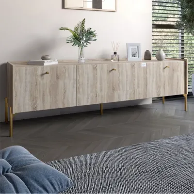 Тумба Lion Wood 160x40x65 см Дуб Сонома (LION-042994)