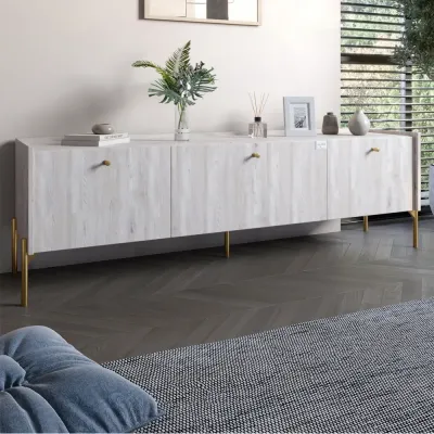 Тумба Lion Wood 160x40x65 см Самоа Димчастий (LION-042999)
