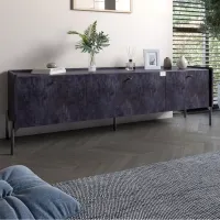 Тумба Lion Wood 160x40x65 см Бетон темний (LION-043095)