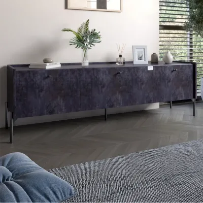 Тумба Lion Wood 160x40x65 см Бетон темний (LION-043095)