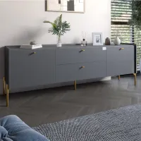 Тумба Lion Wood 180x40x50 см Антрацит (LION-043106)