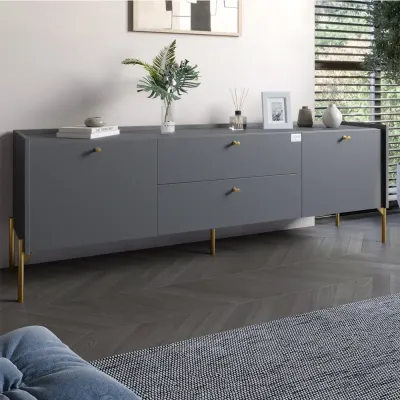 Тумба Lion Wood 180x40x50 см Антрацит (LION-043106)