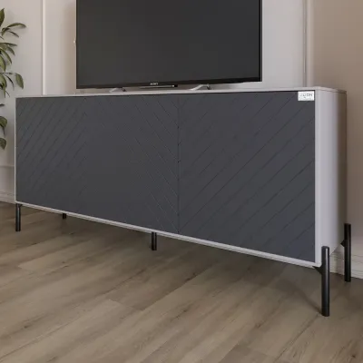 Тумба Lion Амарант 168x40x76.5 см Кашемир/Графитовый (LION-043009) Тумба Lion Амарант 168x40x76.5 см Кашемир/Графитовый (LION-043009)