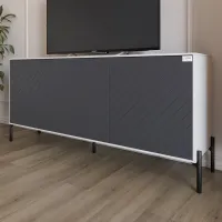Тумба Lion Амарант 168x40x76.5 см Бетон/Графитовый (LION-043014)
