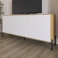 Тумба Lion Амарант 168x40x76.5 см Дуб Артизан/Белый (LION-043019)