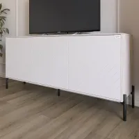 Тумба Lion Амарант 168x40x76.5 см Самоа Дымчатый/Белый (LION-043025)