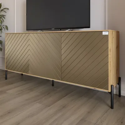 Тумба Lion Амарант 168x40x76.5 см Дуб Артизан/Перламутровый металлик (LION-043034) Тумба Lion Амарант 168x40x76.5 см Дуб Артизан/Перламутровый металлик (LION-043034)