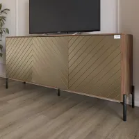 Тумба Lion Амарант 168x40x76.5 см Дуб Ліворно/Перламутровий металік (LION-043035) Тумба Lion Амарант 168x40x76.5 см Дуб Ліворно/Перламутровий металік (LION-043035)