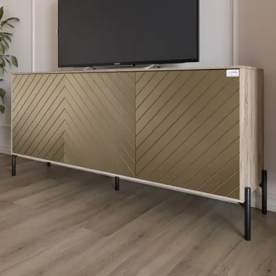 Тумба Lion Амарант 168x40x76.5 см Дуб Сонома/Перламутровый металлик (LION-043036) Тумба Lion Амарант 168x40x76.5 см Дуб Сонома/Перламутровый металлик (LION-043036)