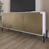 Тумба Lion Амарант 168x40x76.5 см Нимфея Альба/Перламутровый металлик (LION-043047)