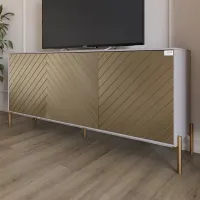 Тумба Lion Амарант 168x40x76.5 см Кашемір/Перламутровий металік (LION-043054) Тумба Lion Амарант 168x40x76.5 см Кашемір/Перламутровий металік (LION-043054)