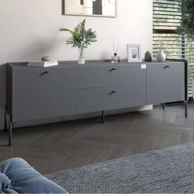 Тумба Lion Wood 180x40x50 см Антрацит (LION-043107)