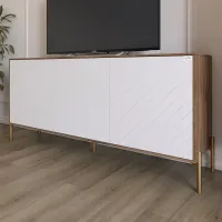 Тумба Lion Амарант 168x40x76.5 см Дуб Ливорно/Белый (LION-043066)