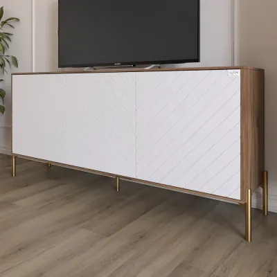 Тумба Lion Амарант 168x40x76.5 см Дуб Ливорно/Белый (LION-043066) Тумба Lion Амарант 168x40x76.5 см Дуб Ливорно/Белый (LION-043066)
