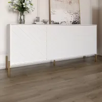 Тумба Lion Амарант 168x40x76.5 см Бетон/Білий (LION-043074)