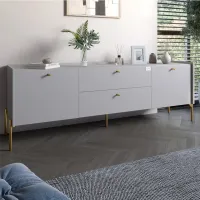 Тумба Lion Wood 180x40x50 см Кашемір (LION-043117)