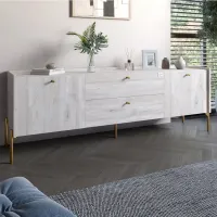 Тумба Lion Wood 180x40x50 см Самоа Димчастий (LION-043120)