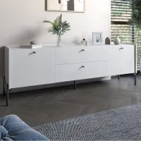 Тумба Lion Wood 180x40x50 см Бетон (LION-043123)