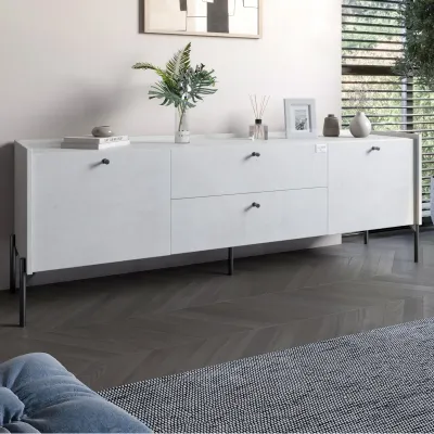 Тумба Lion Wood 180x40x50 см Бетон (LION-043123)