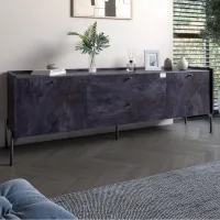 Тумба Lion Wood 180x40x50 см Бетон темный (LION-043124)