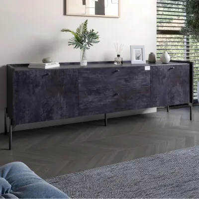 Тумба Lion Wood 180x40x50 см Бетон темный (LION-043124)