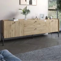 Тумба Lion Wood 180x40x50 см Дуб Аппалачі (LION-043126) Тумба Lion Wood 180x40x50 см Дуб Аппалачі (LION-043126)