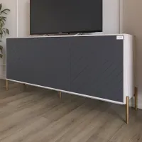 Тумба Lion Амарант 168x40x76.5 см Самоа Дымчатый/Графитовый (LION-043085) Тумба Lion Амарант 168x40x76.5 см Самоа Дымчатый/Графитовый (LION-043085)