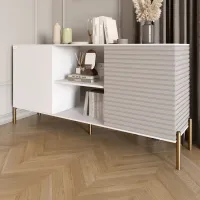 Комод Lion Грей 154x38x76.5 см Нимфея Альба/Кашемир (LION-042903)