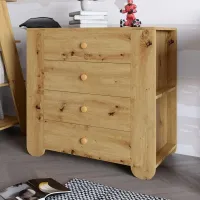 Комод Lion Indi 80x40x75.5 см Дуб Артизан (LION-042940)