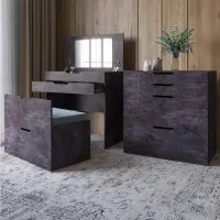 Комод-трюмо Lion Азія 70x45x82 см Бетон темний (LION-041665)